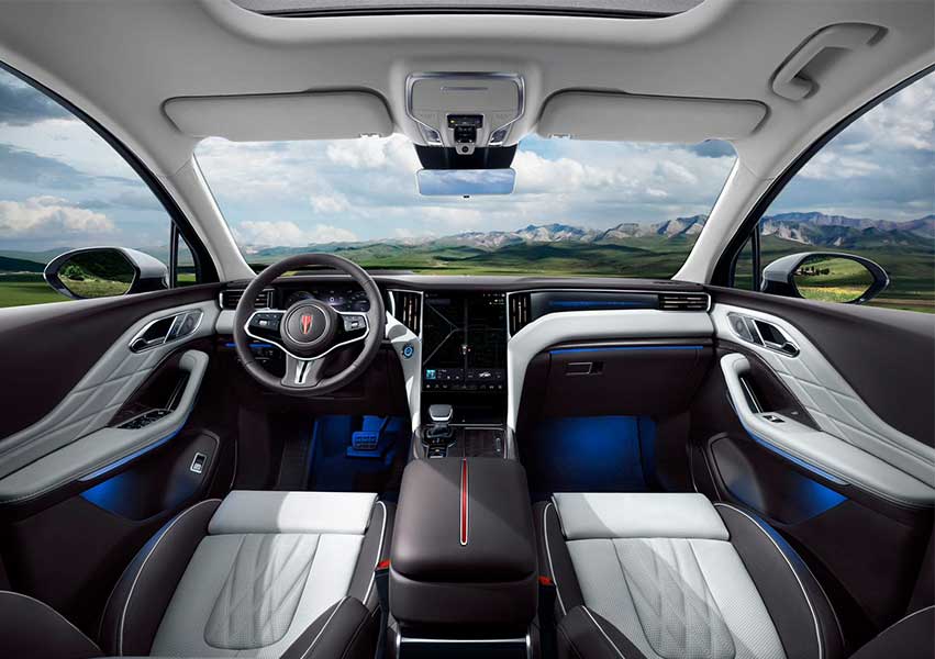 Hongqi HS7 interior detail